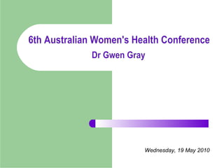 Wednesday, 19 May 2010
 