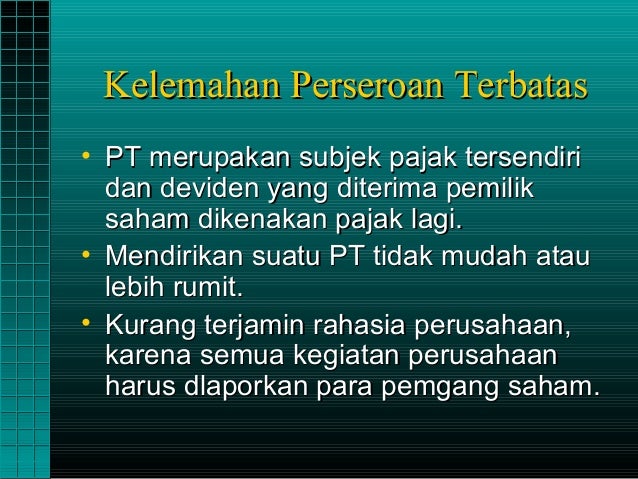 4 Bentuk Perusahaan 4 Bentuk Perusahaan