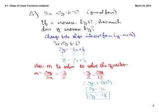 4.1­SlopeofLinearFunctions.notebook
3
March23,2015
 