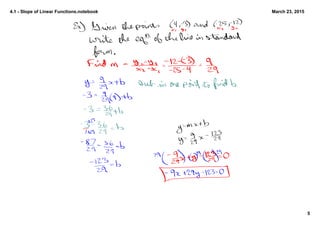 4.1­SlopeofLinearFunctions.notebook
5
March23,2015
 