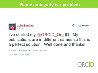 Name	
  ambiguity	
  is	
  a	
  problem	
  
 