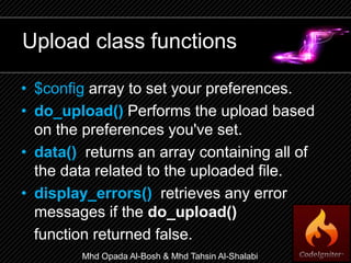 CodeIgniter L4 file upload & image manipulation & language | PPSX