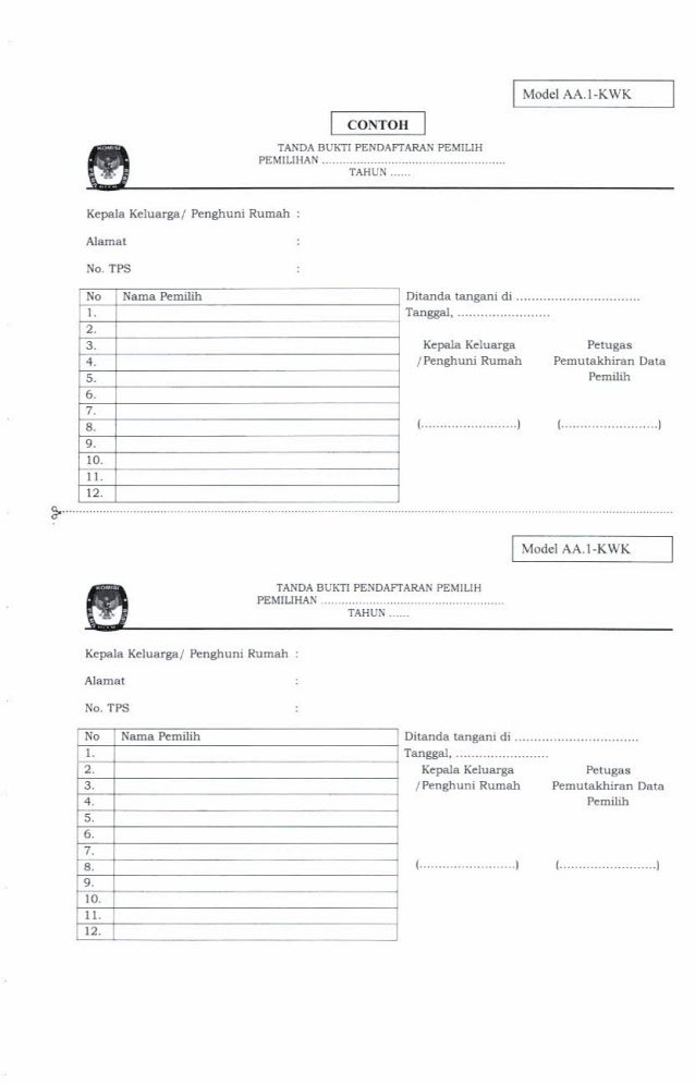 Contoh Surat A5 Dari Kpu