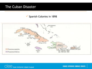 Juan Antonio López Luque
The Cuban Disaster
 Spanish Colonies in 1898
 