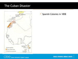 Juan Antonio López Luque
The Cuban Disaster
 Spanish Colonies in 1898
 