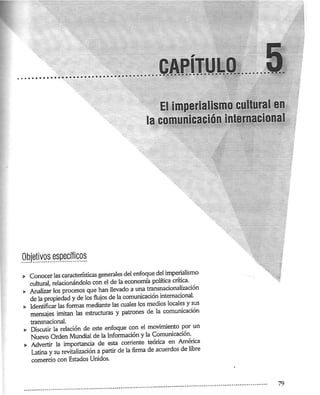 4.2 el imperialismo cultural en la comunicacion internacional