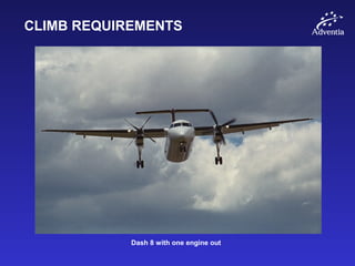 CLIMB REQUIREMENTS
Dash 8 with one engine out