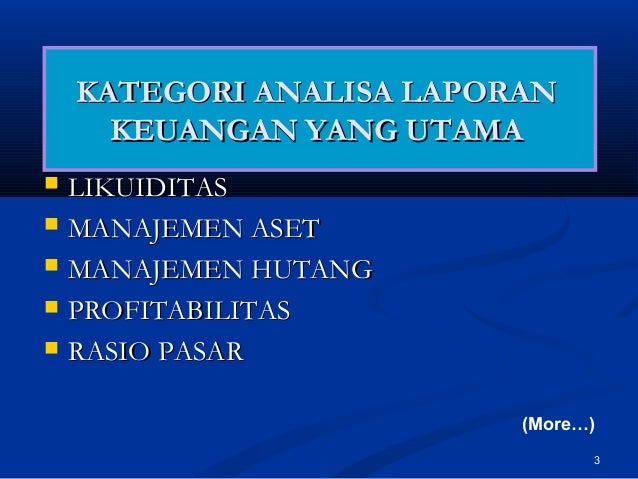 Laporan analisis pasar forex