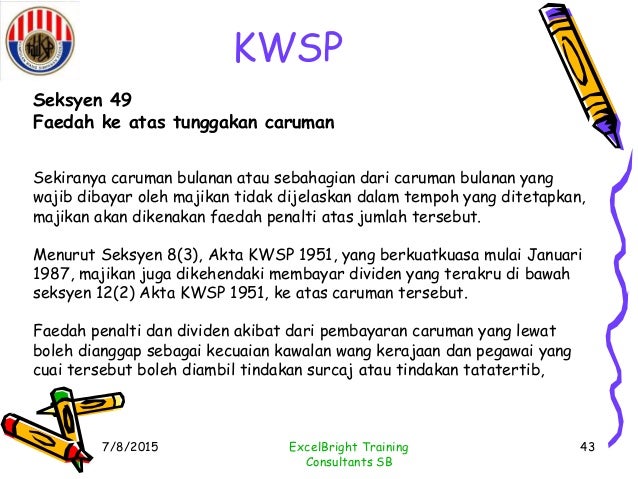 Surat Kepada Pengecualian Caj Kwsp