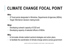 National Framework for Mainstreaming Climate Change | PPTX