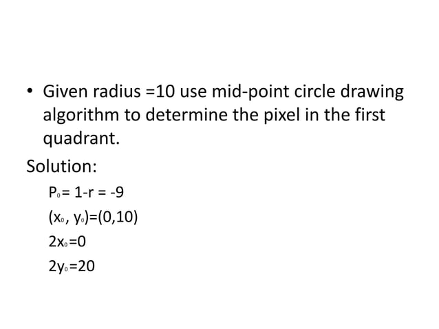Output primitives in Computer Graphics | PPTX