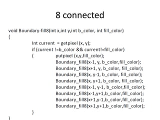 8 connected
 