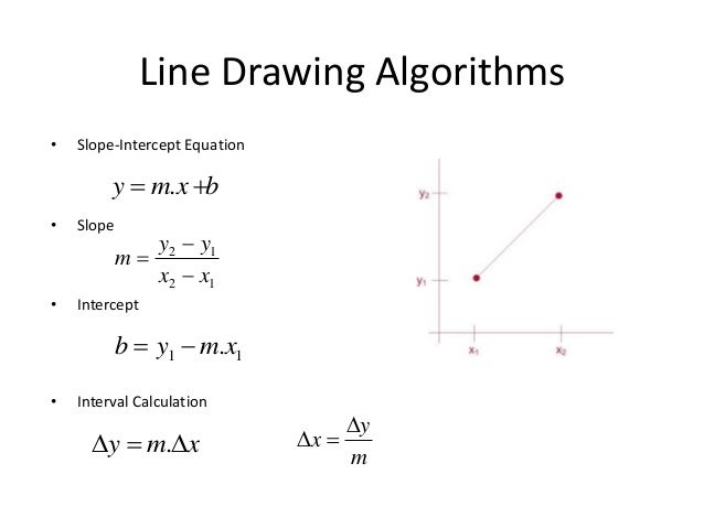 Midpoint Line Drawing Algorithm In Computer Graphics : Output primitives in computer graphics
