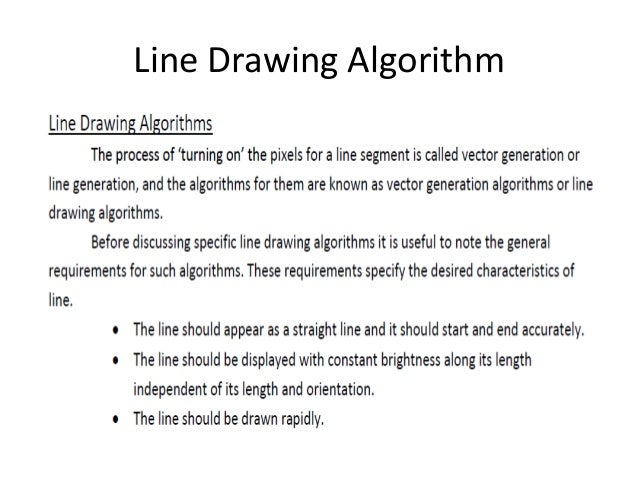 Bresenham Line Drawing Algorithm For M Greater Than 1 : Output primitives in computer graphics