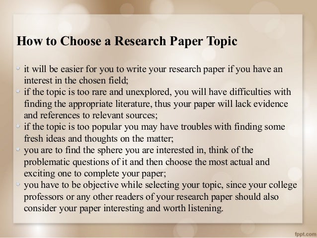 interesting topics for a term paper