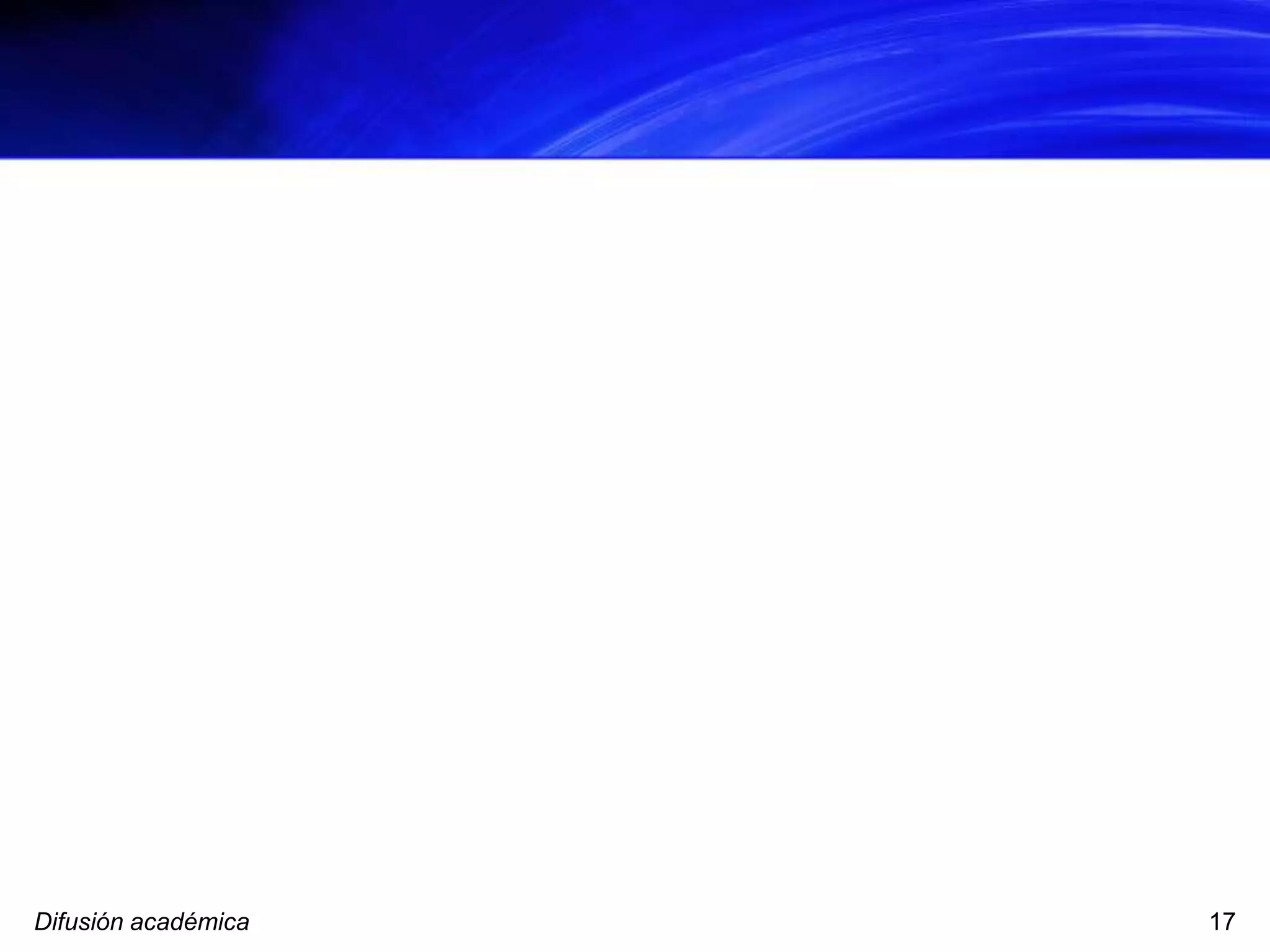 Difusión académica 17
 