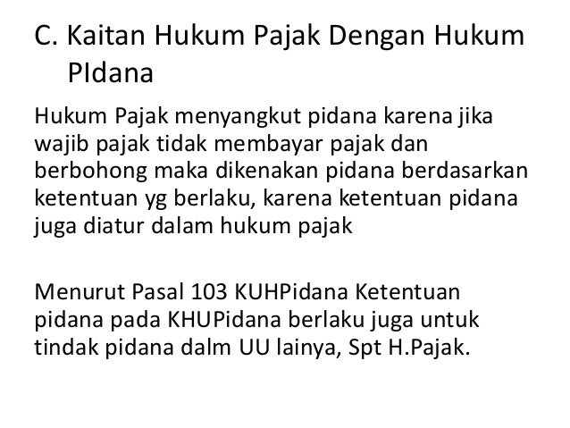 4.hubungan hukum pajak dengan hukum lainnya