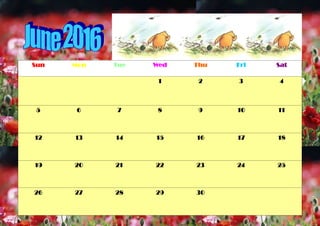 Sun Mon Tue Wed Thu Fri Sat
1 2 3 4
5 6 7 8 9 10 11
12 13 14 15 16 17 18
19 20 21 22 23 24 25
26 27 28 29 30
 