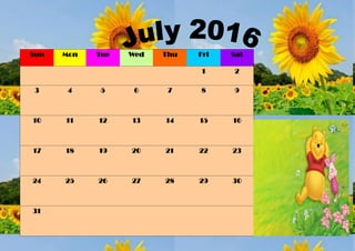 Sun Mon Tue Wed Thu Fri Sat
1 2
3 4 5 6 7 8 9
10 11 12 13 14 15 16
17 18 19 20 21 22 23
24 25 26 27 28 29 30
31
 