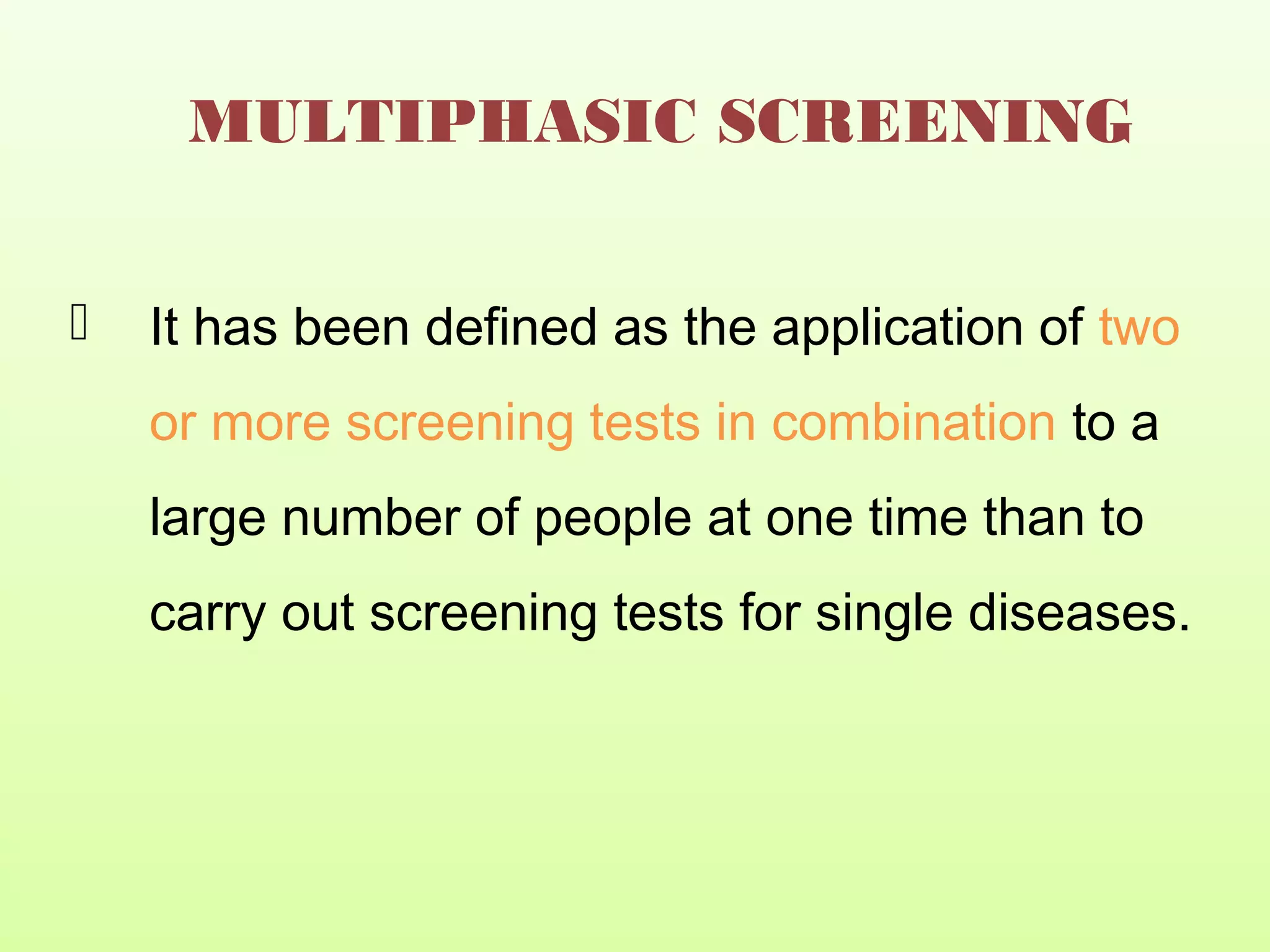 Types of Screening | PPT