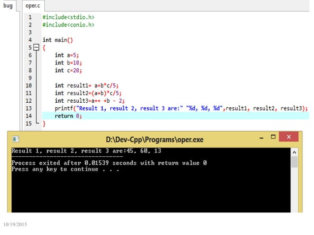 Operators in C Programming | PPTX