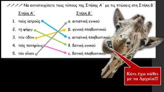Κάτι έχω πάθει
με τα Αρχαία!!!
 