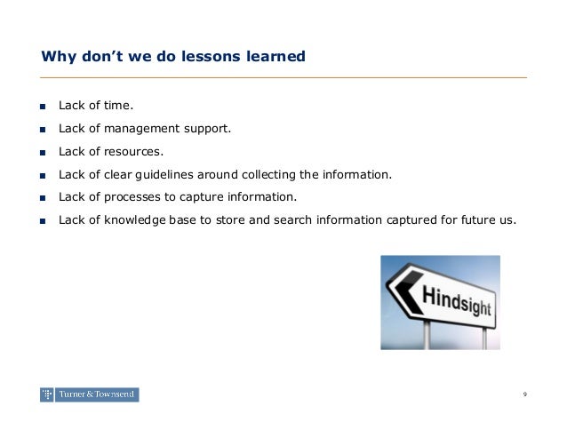 Capturing Lessons Learned _ Project Management Lessons Learned – CEMK