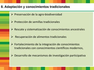 Resultados del diálogo sobre agricultura y cambio climático a través de seminarios regionales (2010-2015)