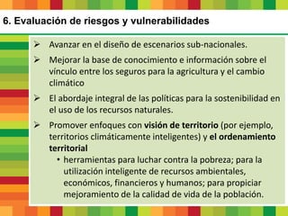 Resultados del diálogo sobre agricultura y cambio climático a través de seminarios regionales (2010-2015)