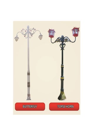 Tiang Lampu PJU tipe Butterfly & Topsi Horn