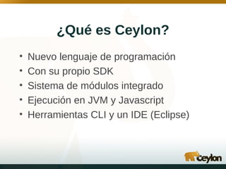 El lenguaje Ceylon y sus ventajas sobre Java | PDF