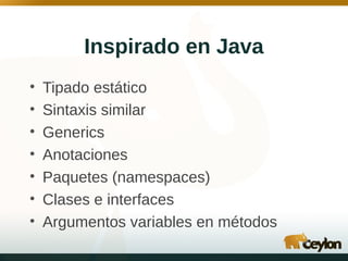 El lenguaje Ceylon y sus ventajas sobre Java | PDF