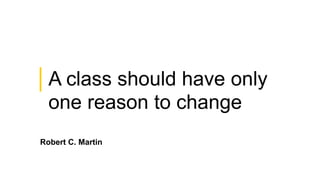 Robert C. Martin
│A class should have only
one reason to change
Принцип одной ответственности
43
 