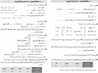 امتحانات المدارس فى الرياضيات لآخر العام للصف الرابع الابتدائى 