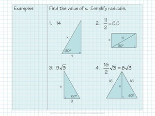 4.11.2 Special Right Triangles | PDF