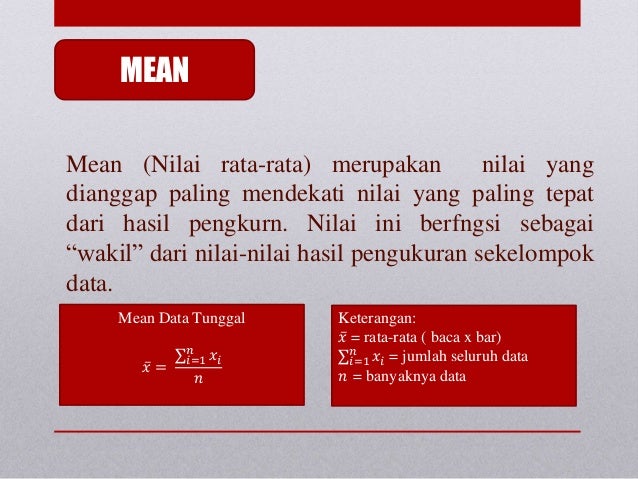 4. ukuran pemusatan data dan ukuran penyebaran data