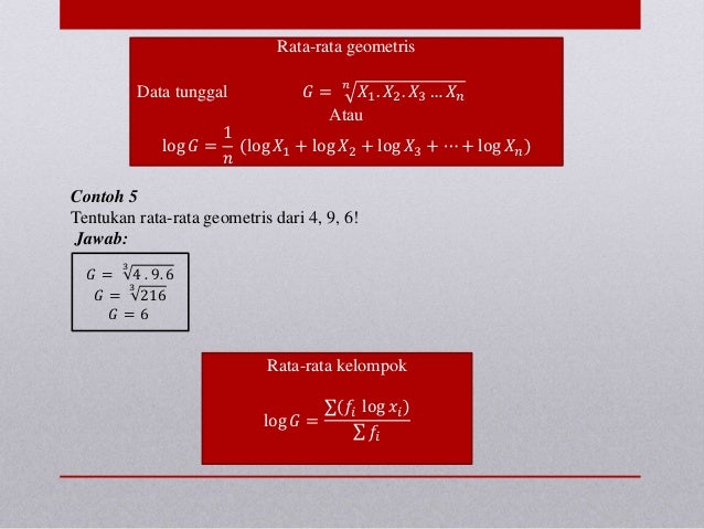 4. ukuran pemusatan data dan ukuran penyebaran data