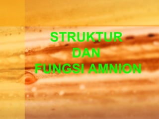 STRUKTUR
DAN
FUNGSI AMNION
 