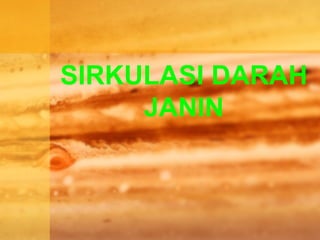 SIRKULASI DARAH
JANIN
 
