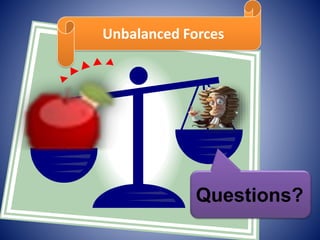 Questions?
Unbalanced Forces
 
