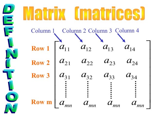 4.1 matrices