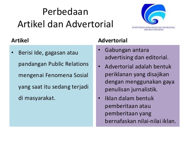 4. penulisan artikel dan advertorial