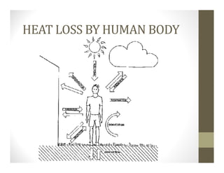 HEAT LOSS BY HUMAN BODY
 