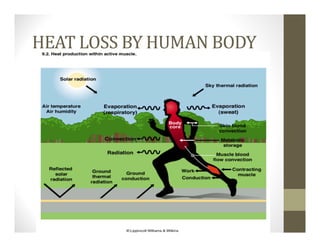 HEAT LOSS BY HUMAN BODY
 
