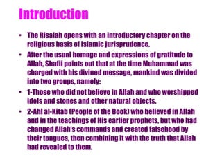 Introduction to Usul Fiqh :Basic ideas in Ar-Risalah | PPT
