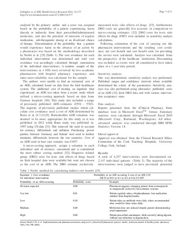 4 Cost Outcome Description Cba