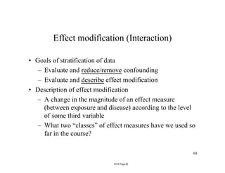 Calculating Effect Measure Modification 4 Threats to validity from confounding bias and effect modification | PDF