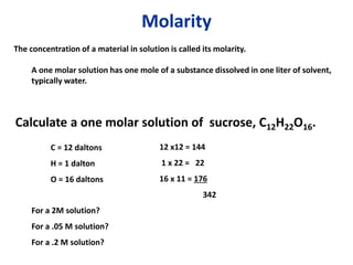 Properties of water and aqueous solutions | PPT