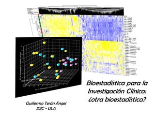 Bioestadística para la
Investigación Clínica:
¿otra bioestadística?Guillermo Terán Ángel
IDIC - ULA
 