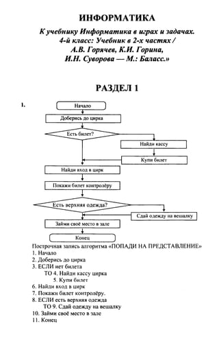 Информатика 4 Класс Горячев | PDF